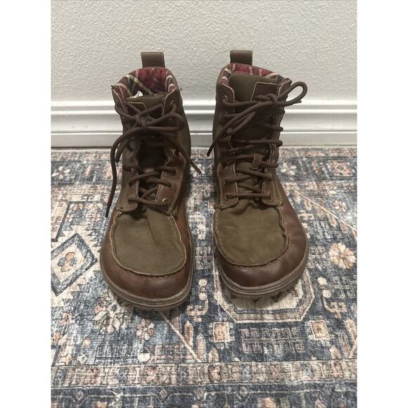 Lems BoulderBoots Timber Men's Size EU 45 Green Plaid Lined Or US 11 - Picture 1 of 7